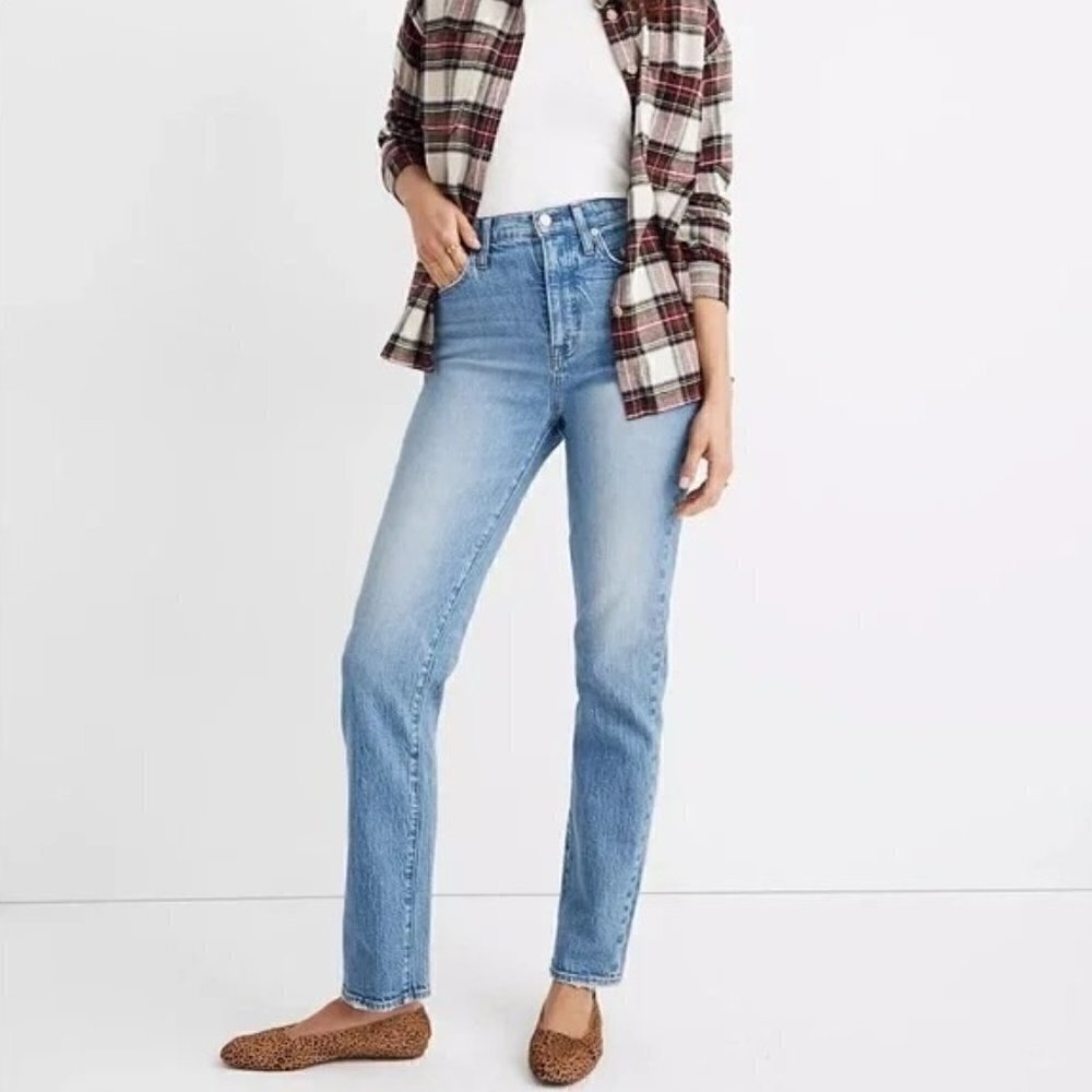 Madewell Classic‎ Straight Leg Light Nearwood Wash Jeans 24